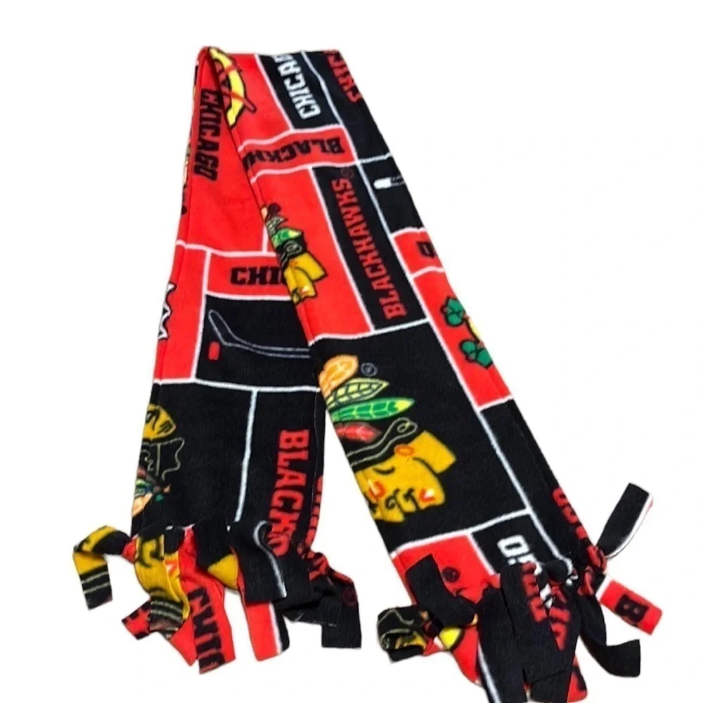 Chicago Blackhawks handmade fleece scarf